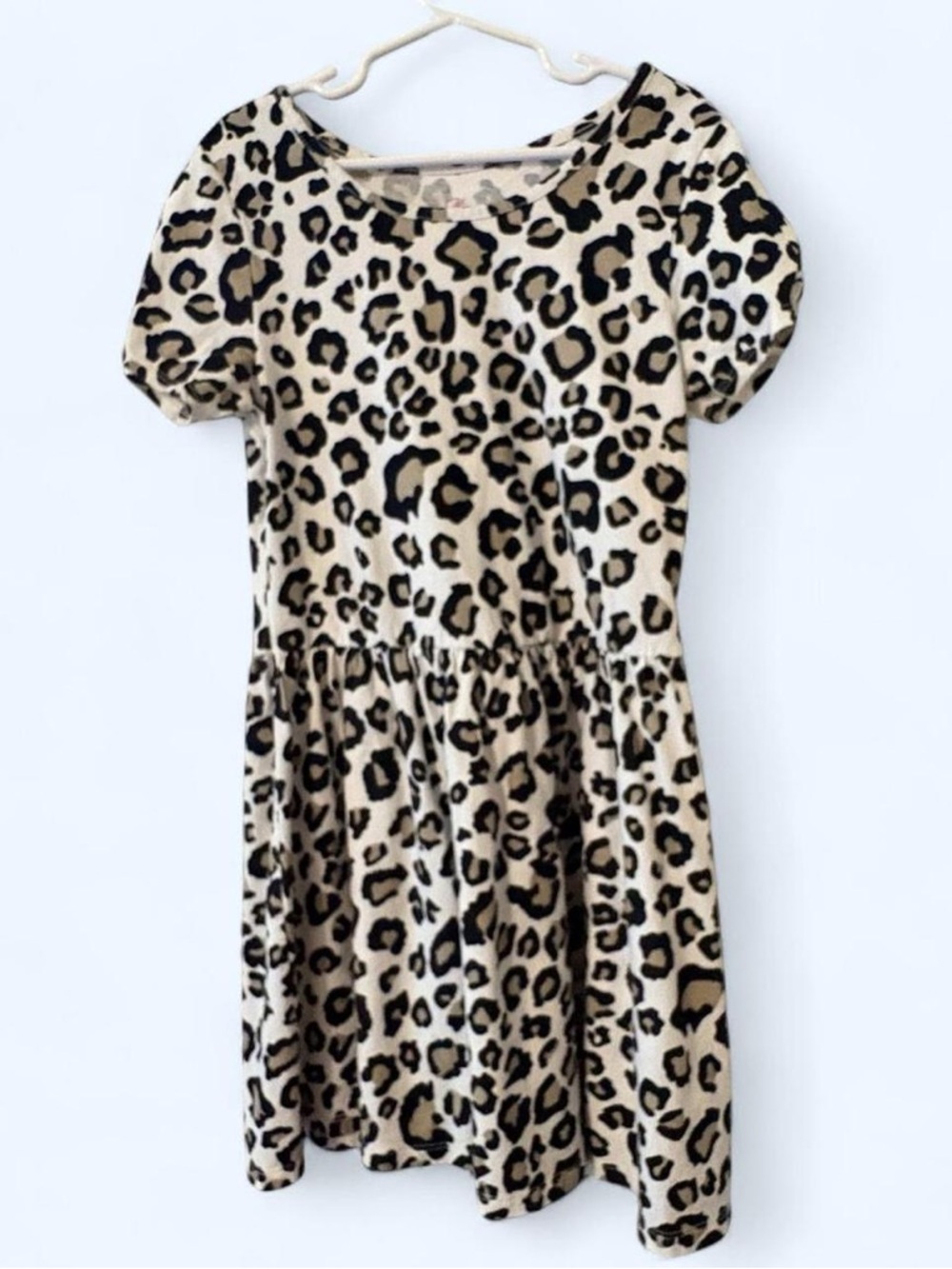 The Children's Place Leopard Print Casual Dress - Beige, Black